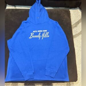 NWOT - Homme Femme Hotel Beverly Hills Blue Hoodie Size XXL